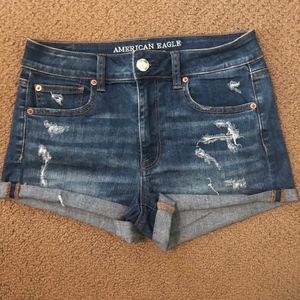 Denim American Eagle high rise shorts